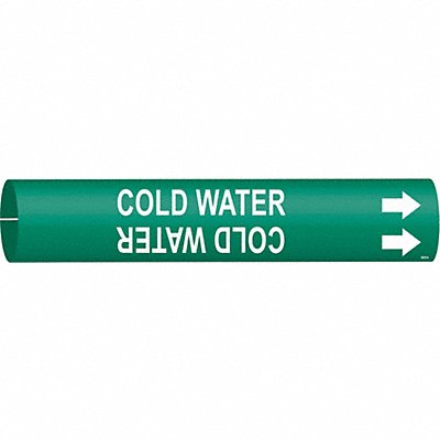 Pipe Marker Cold Water 13/16in H 4/5in W MPN:4029-A