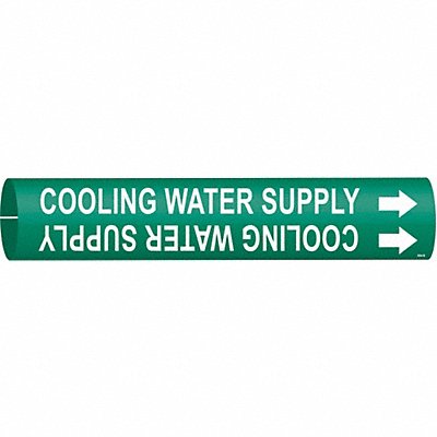 Pipe Marker Cooling Water Supply 7/8in H MPN:4044-B