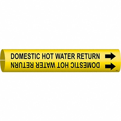 Pipe Marker Domestic Hot Water Return MPN:4052-A