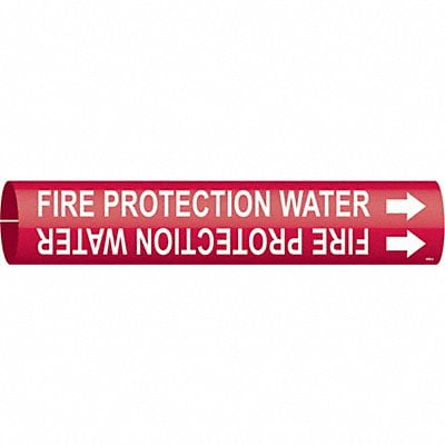 Pipe Marker Fire Protection Water MPN:4060-A