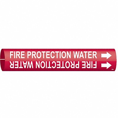 Pipe Marker Fire Protection Water MPN:4060-D