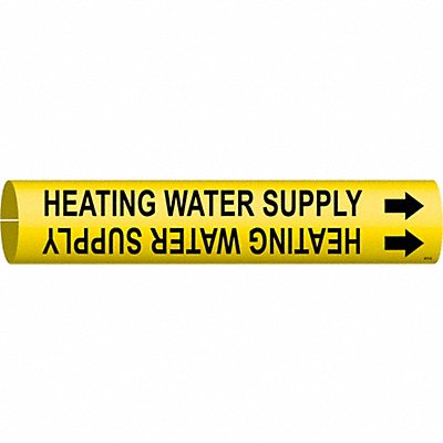 Pipe Marker Heating Water Supply 7/8in H MPN:4073-B