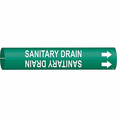 Pipe Mrkr Santry Drain 13/16in H 4/5in W MPN:4122-A