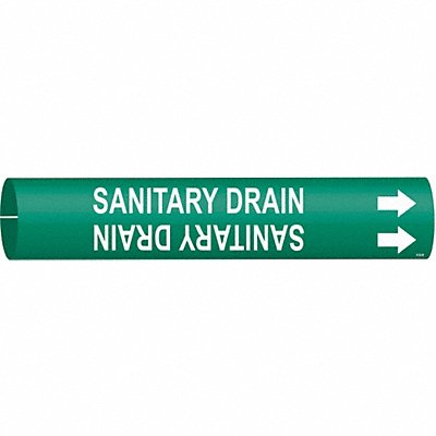 Pipe Mrkr Sanitary Drain 7/8in H 7/8in W MPN:4122-B