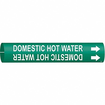 Pipe Marker Domestic Hot Water 7/8in H MPN:4316-B