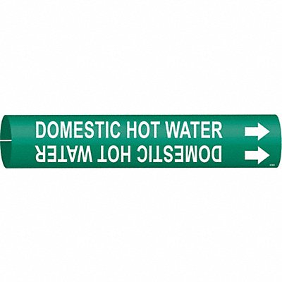 Pipe Marker Domestic Hot Water MPN:4316-D