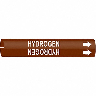 Pipe Marker Hydrogen 2 in H 2 in W MPN:4340-C