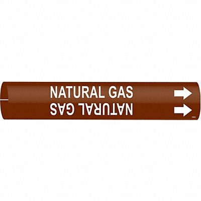 Pipe Marker Natural Gas 7/8in H 7/8in W MPN:4349-B