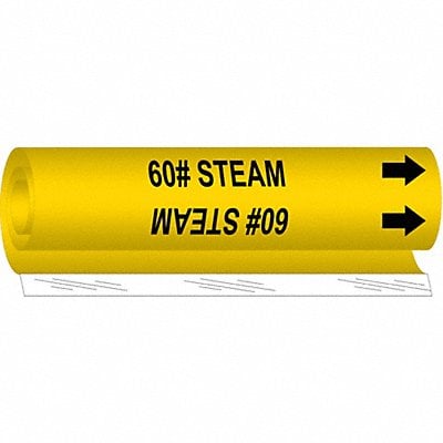 Pipe Marker 60# Steam 9 in H 8 in W MPN:5609-I