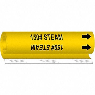 Pipe Marker 150# Steam 5 in H 8 in W MPN:5614-O