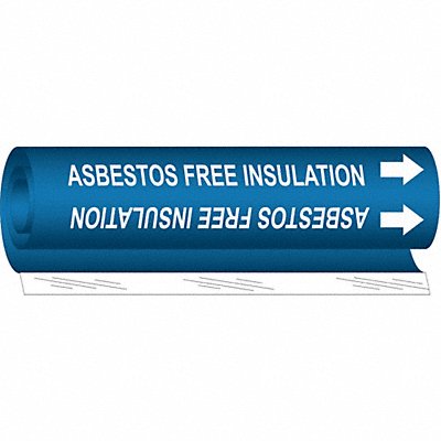 Pipe Mrkr Asbestos Free Insulation 9in H MPN:5632-I