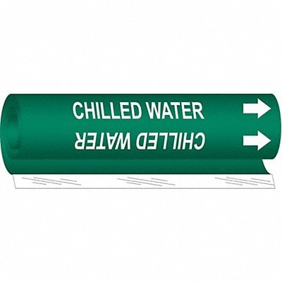 Pipe Marker Chilled Water 9 in H 8 in W MPN:5646-I