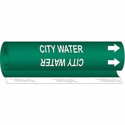 Pipe Marker City Water 9 in H 8 in W MPN:5655-I