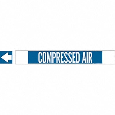 Pipe Marker Compressed Air 4in H 24in W MPN:5660-HPHV