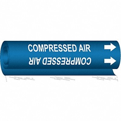 Pipe Marker Compressed Air 5 in H 8 in W MPN:5660-O