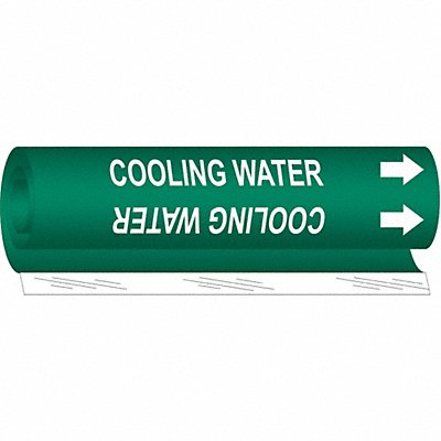 Pipe Marker Cooling Water 9 in H 8 in W MPN:5668-I