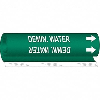 Pipe Marker Dem Water 9 in H 8 in W MPN:5672-I