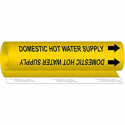 Pipe Marker Domestic Hot Water Supply MPN:5677-II