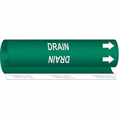 Pipe Marker Drain 9 in H 8 in W MPN:5678-I