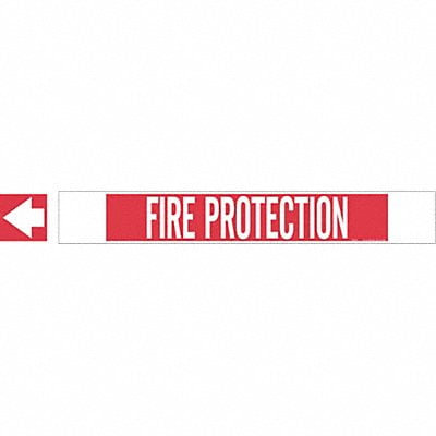 Pipe Marker Fire Protection 4in H 24in W MPN:5688-HPHV