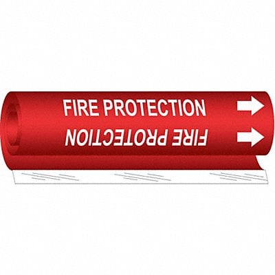 Pipe Marker Fire Protection 9in H 8in W MPN:5688-I