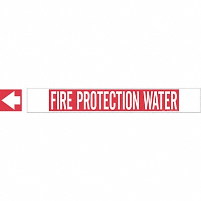 Pipe Marker Fire Protection Water 4in H MPN:5689-HPHV