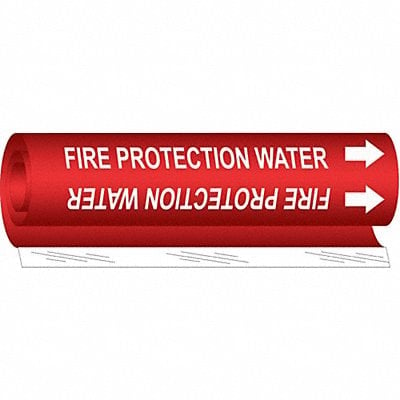 Pipe Mrkr Fire Prtction Watr 9in H 8in W MPN:5689-I