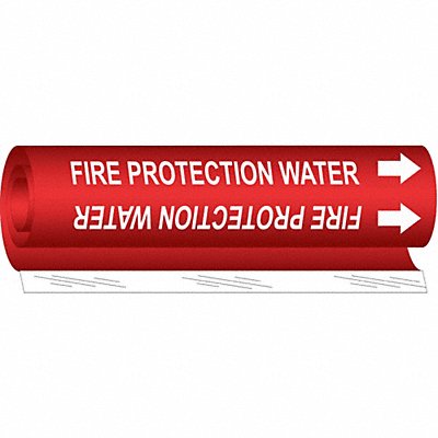 Pipe Marker Fire Protection Water 26in H MPN:5689-II