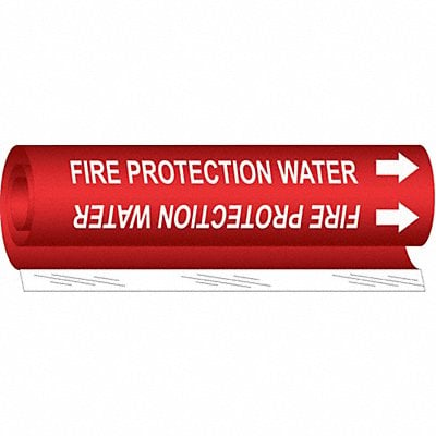 Pipe Mrkr Fire Prtction Watr 5in H 8in W MPN:5689-O