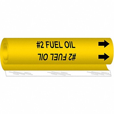 Pipe Marker #2 Fuel Oil 5 in H 8 in W MPN:5693-O