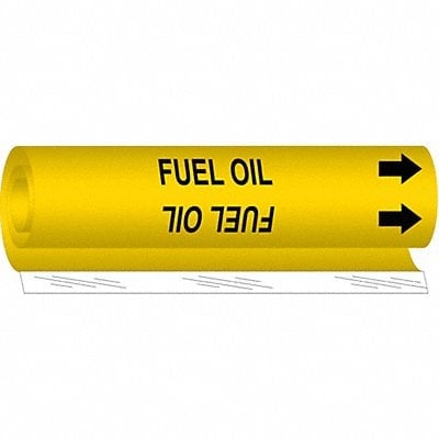 Pipe Marker Fuel Oil 9 in H 8 in W MPN:5695-I