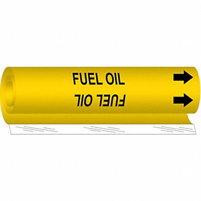 Pipe Marker Fuel Oil 26 in H 12 in W MPN:5695-II