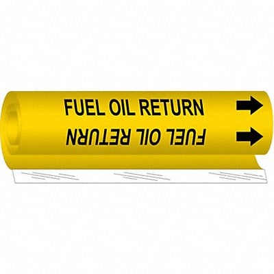 Pipe Marker Fuel Oil Return 9in H 8in W MPN:5696-I