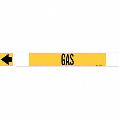 Pipe Marker Gas 4 in H 24 in W MPN:5698-HPHV