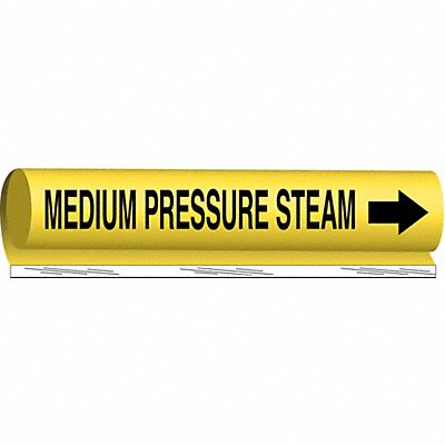 Pipe Mrkr Medum Prssre Steam 9in H 8in W MPN:5723-I