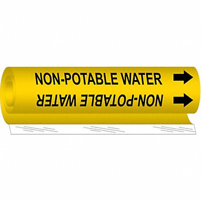Pipe Markr Non-Potable Water 9in H 8in W MPN:5730-I