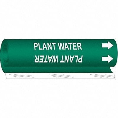 Pipe Marker Plant Water 5 in H 8 in W MPN:5739-O