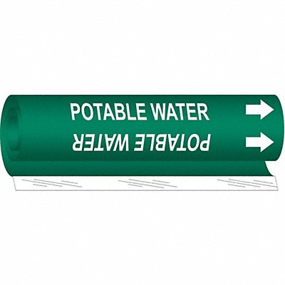 Pipe Marker Potable Water 26in H 12in W MPN:5744-II