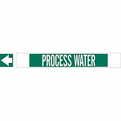 Pipe Marker Process Water 4 in H 24 in W MPN:5747-HPHV