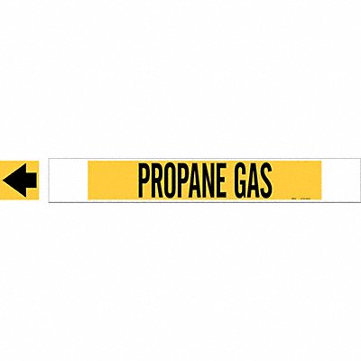 Pipe Marker Propane Gas 4 in H 24 in W MPN:5748-HPHV