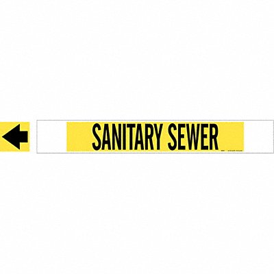 Pipe Marker Sanitary Sewer 4in H 24in W MPN:5755-HPHV