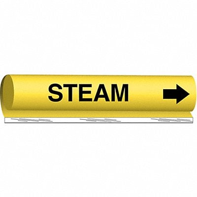 Pipe Marker Steam 5 in H 8 in W MPN:5767-O