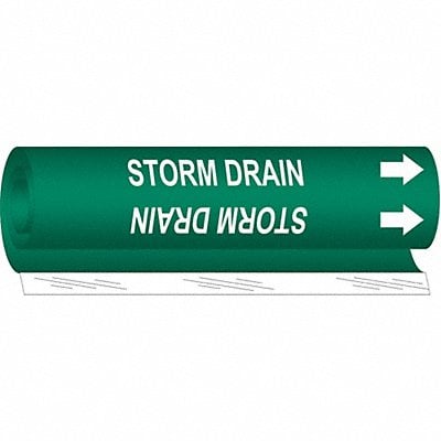 Pipe Marker Storm Drain 5 in H 8 in W MPN:5769-O