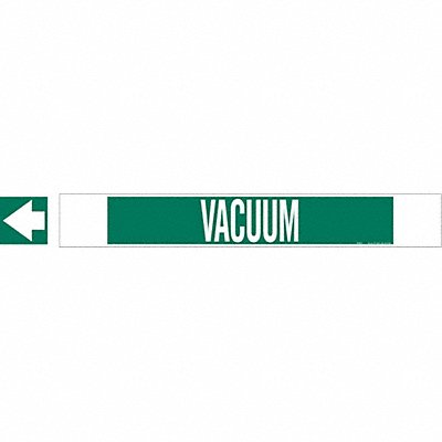Pipe Marker Vacuum 4 in H 24 in W MPN:5777-HPHV