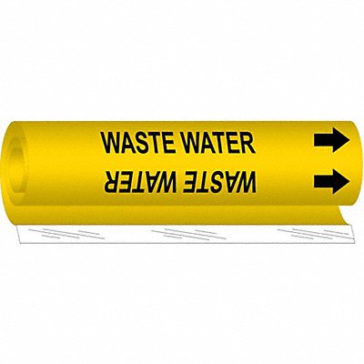 Pipe Marker Waste Water 26 in H 12 in W MPN:5784-II