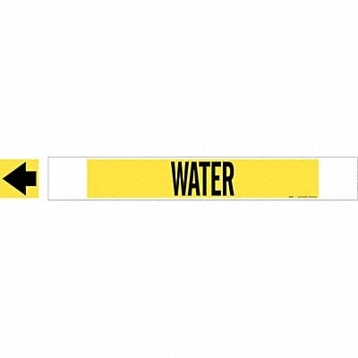 Pipe Marker Water 4 in H 24 in W MPN:5787-HPHV