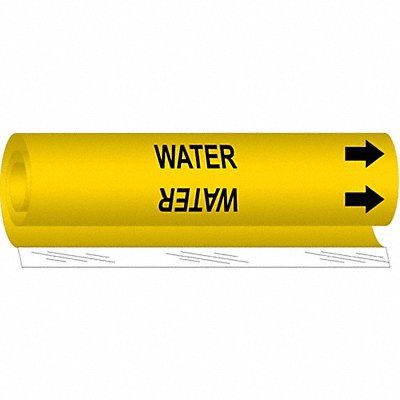 Pipe Marker Water 5 in H 8 in W MPN:5787-O