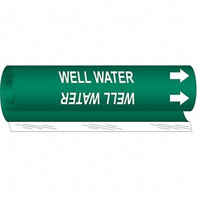 Pipe Marker Well Water 9 in H 8 in W MPN:5790-I