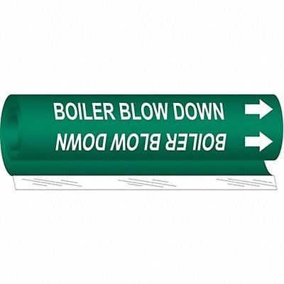 Pipe Marker Boiler Blow Down 5in H 8in W MPN:5800-O