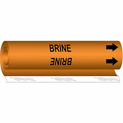 Pipe Marker Brine 5 in H 8 in W MPN:5802-O